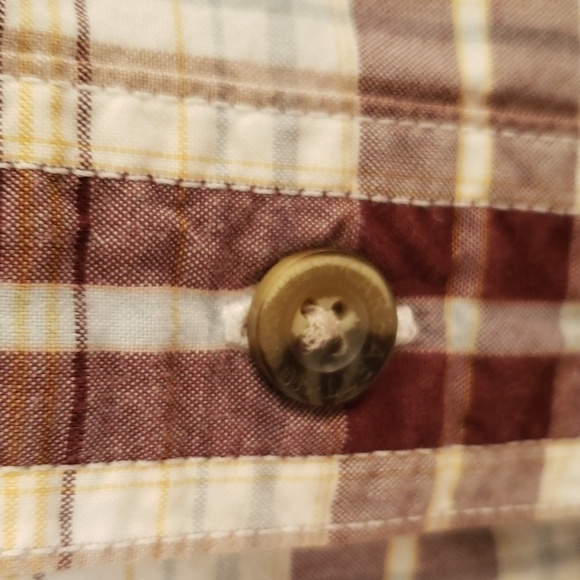 Carhartt Mens Short Sleeve Casual Button Down Plaid Print Size 2XL - Picture 3 of 5